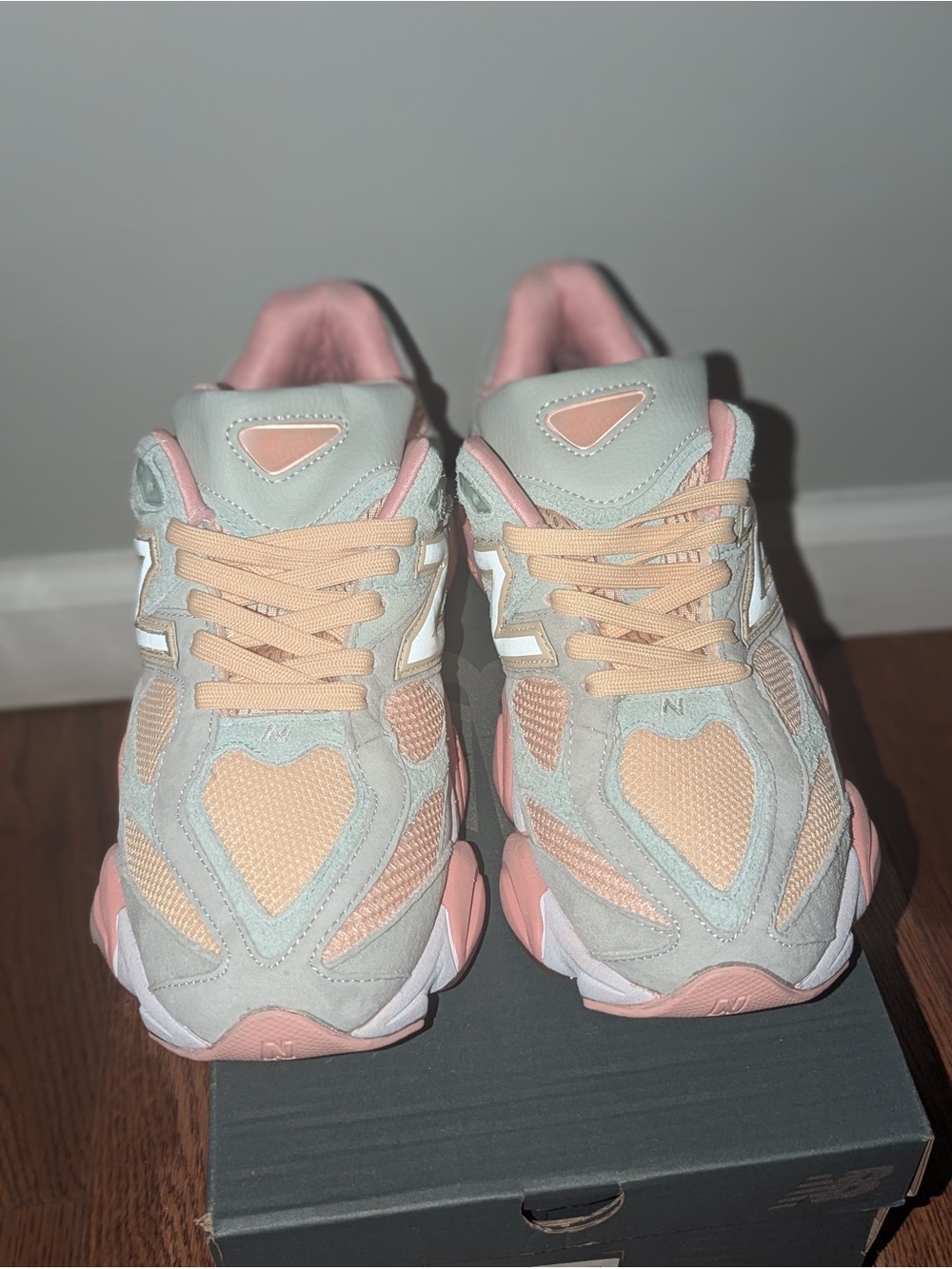 New Balance Women’s Mesh & Suede Sneakers - Pink & Peach